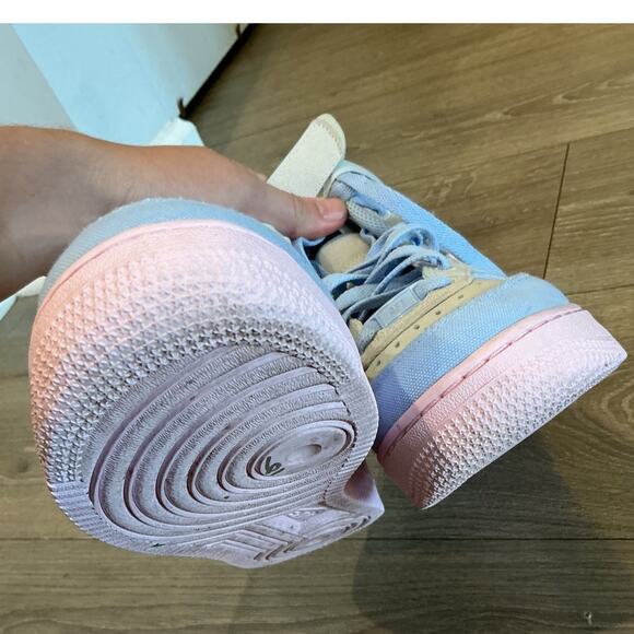 Nike Air Force 1 High Top Sneakers Womens US 6 Girls Pink Blue Tennis Shoe 36.5 - Picture 7 of 10